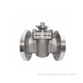 Flow regulating stainless steel plug valve